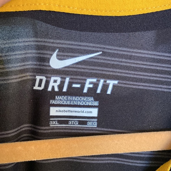 Nike Dr-Fit University Of Missouri Black Collared Short Sleeved Mens Shirt - Picture 5 of 10